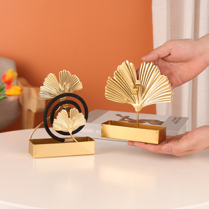 Ginkgo <b>Leaf</b> Mosquito Coil Holder Nordic Iron Tray Indoor Stand <b>Lighting</b> Device - Product Image 3