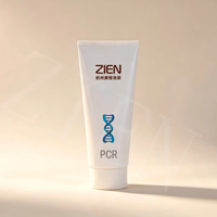 Tube en PCR recyclé post-consommation de 50 mm, 100 à 200 ml, avec bouchon à clapet, pour emballage cosmétique et pommades, impression personnalisée, OEM ODM