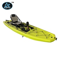 Kayak modulaire à pédales électroniques U-Boat de 11 pieds, détachable, pliable, en LLDPE résistant aux UV, pour 1 personne, avec garantie de 3 ans