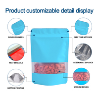 Sacs d'emballage personnalisés en aluminium refermables, anti-odeur, à l'épreuve des enfants, de qualité alimentaire, 3,5 g et 14 g, en Mylar, type pochette verticale