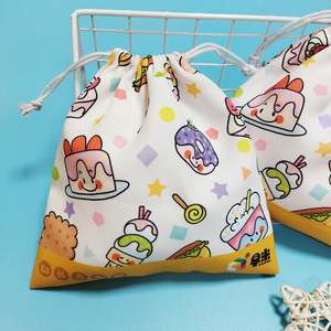 Pochette en toile personnalisée de haute qualité, recyclable, avec cordon de serrage, pour chaussures, vêtements, impression de logo, Noël, mariage, bonbons - Product Image 5