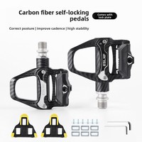 Pédale en alliage d'aluminium autobloquante pour vélos de montagne/route avec système de verrouillage