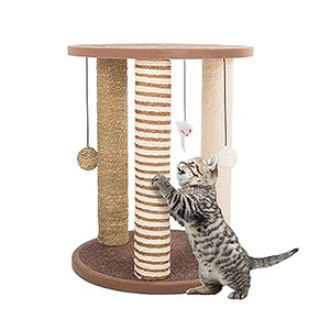 Venta al por mayor personalizado <span class=keywords><strong>gato</strong></span> <span class=keywords><strong>rascador</strong></span> árbol <span class=keywords><strong>rascador</strong></span> sisal mascota casa juego condominio lujo pequeño <span class=keywords><strong>gato</strong></span> árbol torre con bolas - Product Image 6