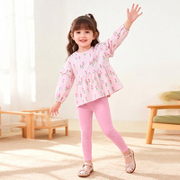 Vêtements pour enfants européens et américains 2026, tenue d'automne à manches longues pour filles, ensemble mignon à fleurs en deux pièces