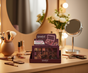 Palette de fards à paupières Saniye, mat, minéral, haute pigmentation, multicolores, pour carnations moyennes, kit de maquillage - Product Image 2