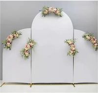 Ensemble de 3 accessoires d'arche en fer forgé support de fleurs irrégulier géométrique pour décor de ballon de fond d'anniversaire décorations de table de mariage