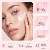 Nettoyant Visage Éclaircissant au Lait d'Ânesse et Niacinamide Marque Blanche – Nettoyage Doux, Adoucit la Peau, Éclaircissant, Nettoyant Visage Simple OEM