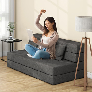 Multifunctional Folding Foam <b>Sofa</b> <b>Bed</b> <b>Single</b> Size High Density Mattress For Home Living Room Use - Product Image 1