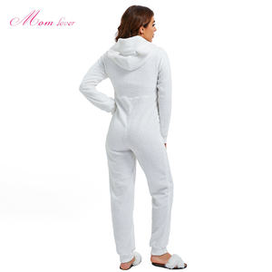 New Arrival Winter Hooded Sleepwear <strong>Fleece</strong> Nightwear Plush <strong>Teddy</strong> Bear Onesie Lounge Wear Pajamas for Women - Product Image 6