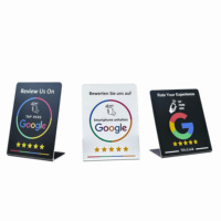Support de menu personnalisable en PVC, étanche, NFC, RFID 13,56 MHz, pour avis d'hôtel, avec support en acrylique et métal pour cartes PVC