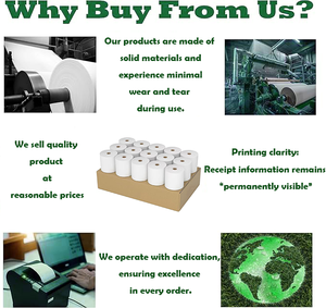 Cao cấp giấy nhiệt cuộn 80x70 80x80 57x50 57x40 cho <span class=keywords><strong>POS</strong></span> Máy in hóa đơn - Product Image 6