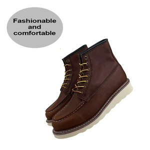 Stivali da <span class=keywords><strong>Lavoro</strong></span> da Uomo con Suola EVA Resistente, Unisex, con Costruzione Goodyear Welt in Pelle, Antinfortunistici e Antiscivolo per Escursionismo e <span class=keywords><strong>Lavoro</strong></span> Industriale - Product Image 5