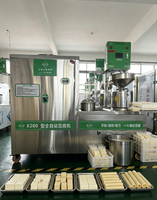 Ligne de production de boissons végétales, machine automatique en acier inoxydable de 80 kg/h pour la fabrication de lait de soja et de tofu, pour usage industriel alimentaire