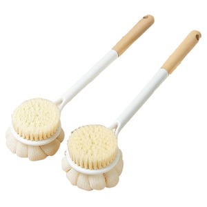 Double Sided Bath Brush Soft Bristles Long Handle Oval Shape For Adults Home Use - Product Image 4