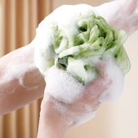 Éponge de bain exfoliante en forme de fleur en PE écologique pour le corps
