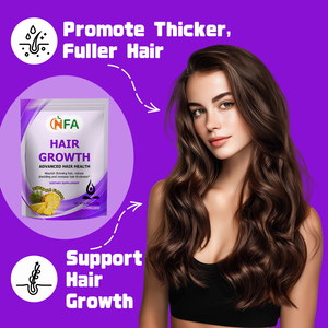 Gummies OEM en gros pour la croissance des cheveux : Soutien de la structure du collagène, production de kératine, nutrition des follicules capillaires - Product Image 6