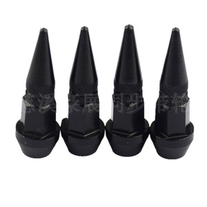 Bouchons de valve rouges pleins avec embout pointu pour roues de vélo et moto sans chambre à air, norme américaine - Product Image 2