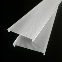 Baoming 60 mm Extrusion PC Couvertures et abat-jour de lampe en relief Couverture de diffuseur prismatique en acrylique Blanc laiteux Transparent