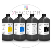 Yescolor 1000ML 9 Couleur Dtf Imprimante Uv Dtf Cristal Dur Encre I3200 pour Epson A1 A3 TX800 XP6000 XP600 Imprimante