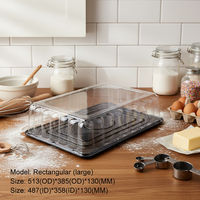 Boîte d'emballage alimentaire jetable en plastique PET transparent MIYUAN, récipient à emporter pour dessert, gâteau