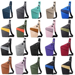 Bolsa Transversal Antifurto QET1042 com Logo Personalizado, Bolsa de Ombro para Homens, Múltiplos Bolsos, Bolsa <span class=keywords><strong>Slim</strong></span> de Viagem para Mulheres e Homens - Product Image 2