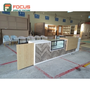 Modern Coffee Merchandise Display Rack Clear Glass Front Syrup Bottle Display Area Roastery Product Display Rack - Product Image 4