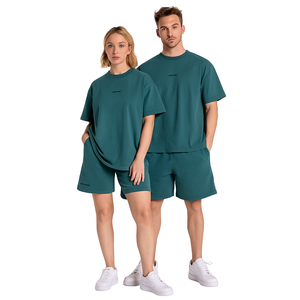 Nuovissimo Design: Completo Sportivo da Uomo Slim Fit in Due Pezzi, T-shirt e Pantaloncini, <span class=keywords><strong>Abbigliamento</strong></span> Streetwear Antipiega ad Asciugatura Rapida - Product Image 2