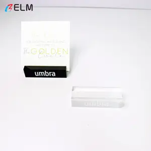 Acrylic Business Cards Display Base Stand Wedding Display Sign Holder Clear Plastic Table Menu Stand Card Display