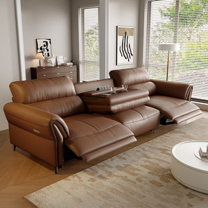 Moderno Conjunto de Sofá Reclinable de Tres Plazas, Nuevo Sillón para Sala de Estar, <span class=keywords><strong>Muebles</strong></span> con Estructura Retráctil, Diseño para el Hogar, Sofá Reclinable - Product Image 1