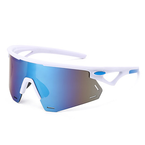 Polarized Cycling <b>Sunglasses</b> Black Frame Pc Lens Uv400 Protection For Outdoor Sports Cycling Driving - Product Image 2