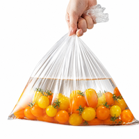 Op maat gemaakte platte open plastic PE zakken met gravureprint, recycleerbaar, hitteverzegelbaar verpakkingsmateriaal voor groenten & fruit