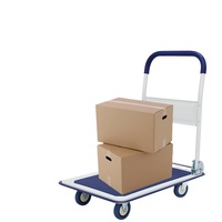 Chariot à main pour le transport de charges lourdes sur de courtes distances, compact et durable, pliable