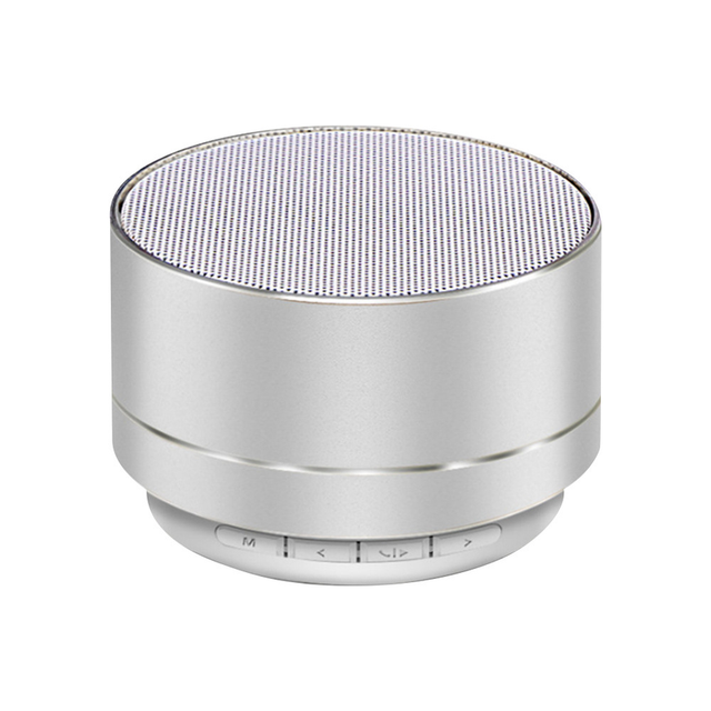 WW021 Custom Logo Mini Portable Speaker With Led Flashing Colorful Metal Bass Speaker Outdoor for Mobile Phone Wireless Speaker