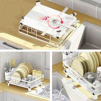 Armoire de rangement pour cuvette de cuisine égouttoir intégré grand égouttoir à vaisselle en fer forgé