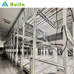 O vertical Huifa cresce o sistema móvel do shelving do sistema da cremalheira ótimo para o cultivo médico vertical