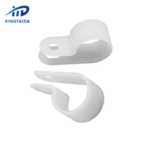 Serre-câble de type R, pince à câble, serre-fil 5/8 pouces, fixation par vis en nylon, attaches pour câbles avec vis pour la gestion des fils