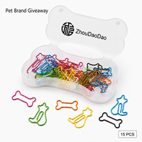Collection de trombones multicolores à l'effigie d'animaux mignons avec emballage personnalisé pour les cadeaux promotionnels de détail