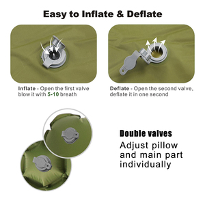 HOMFUL Nệm Hơi Bơm Hơi TPU Siêu Nhẹ Tùy Chỉnh Mẫu Miễn Phí Thảm Cắm Trại Đệm Ngủ Ngoài Trời Kèm Gối - Product Image 3