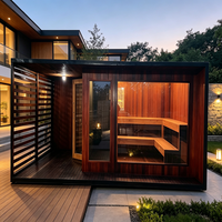 Ruang Sauna SPA Rumah Kayu Modern, Kabin Sauna Kayu Solid untuk Relaksasi Keluarga & Terapi Detoksifikasi