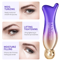 Crème Contour des Yeux Caviar TVLV Hydratante Anti-Âge et Anti-Cernes Effet Tenseur à Bille Massante, Marque Blanche