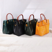 Sac fourre-tout vintage en cuir pleine fleur tanné végétal, grande capacité, sac à main pour femme, sac à bandoulière en cuir véritable, pour le travail et les voyages