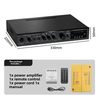 Amplificateur de puissance professionnel 5.1 Surround Sound avec radio FM pour spectacles en extérieur et home cinéma
