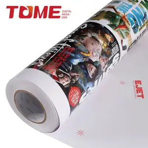 Glossy En Matte Zelfklevend Vinyl Lijn 100mic 140G Papier Outdoor Reclame Digitale Print Poster Materialen Eco Solvent