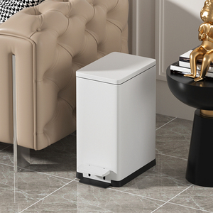 Hẹp trong nhà/ngoài trời chất thải bin mỏng chân đạp Thùng rác container cho nhà phòng tắm nhà bếp không gian nhỏ mạnh mẽ không gỉ đứng - Product Image 3