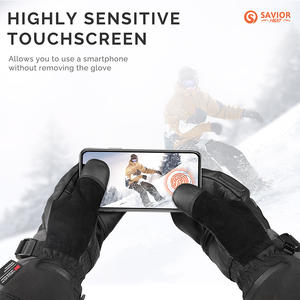Selamat Datang sarung tangan Ski hangat tahan air sarung tangan bersirkulasi 3M Thinsulate hiliftik sarung tangan Ski kulit Snowboard musim dingin kambing - Product Image 4