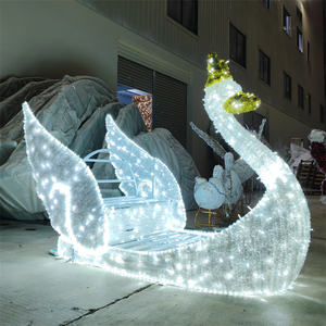 Grandes lumières LED 3D du Père Noël en PVC pour le Nouvel An et les Fêtes pour la décoration de paysages extérieurs Classé IP65 - Product Image 5