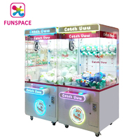 Funspace bebek parkı sikke işletilen ucuz Arcade yakalamak hediye oyuncak otomatı bebek pençeli vinç makinesi