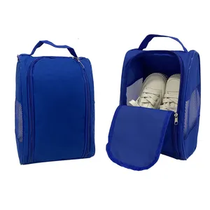 Fermuarlı dayanıklı toptan özel ayakkabı çantası 600D futbol çizme ayakkabı çantası spor için