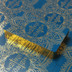 Cartes de tarot personnalisées Ted 70x120mm, estampées à chaud, encre métallique, bords dorés, pour jeux d'échecs et de cartes - Product Image 5