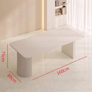 Escritorio de madera ecológico moderno con luz LED, escritorio de lujo para el hogar/oficina, hotel/centro comercial, mesa de reunión larga, de estilo moderno, con luz LED - Product Image 6